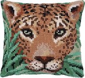 Needleart World Leopard watch Kruissteekkussen pakket