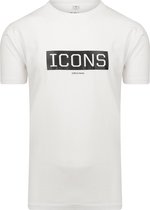 Icons - Heren Tee SS Originals Shirt - Wit - Maat XXL