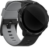 kwmobile bandje compatibel met Suunto 7 Smartwatch - Armband voor fitnesstracker in zwart / grijs - Horlogeband