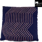 In The Mood Madina Kussen 50 x 50 x 12 cm - Div Kleuren - 2 stuks - Indigo Blauw