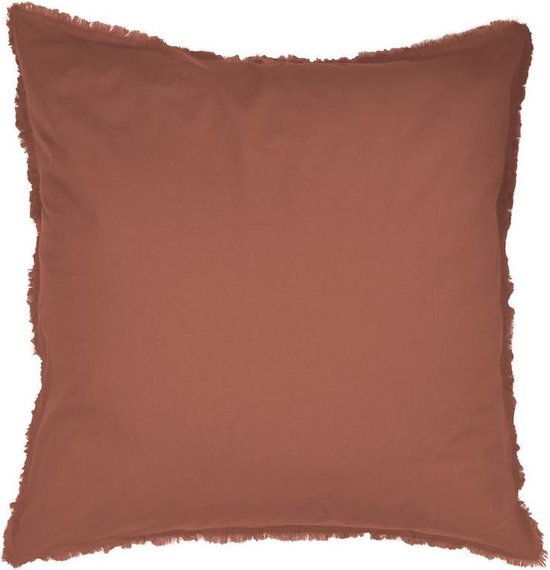 Matt & Rose Set Kussenslopen Terracotta - 65 x 65 cm - Gewassen Katoen