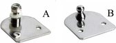 Bevestigingsplaat RVS