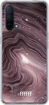 6F hoesje - geschikt voor OnePlus Nord CE 5G -  Transparant TPU Case - Purple Marble #ffffff