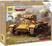 1:100 Zvezda 6280 British Infantry Tank "Valentine” II Plastic Modelbouwpakket