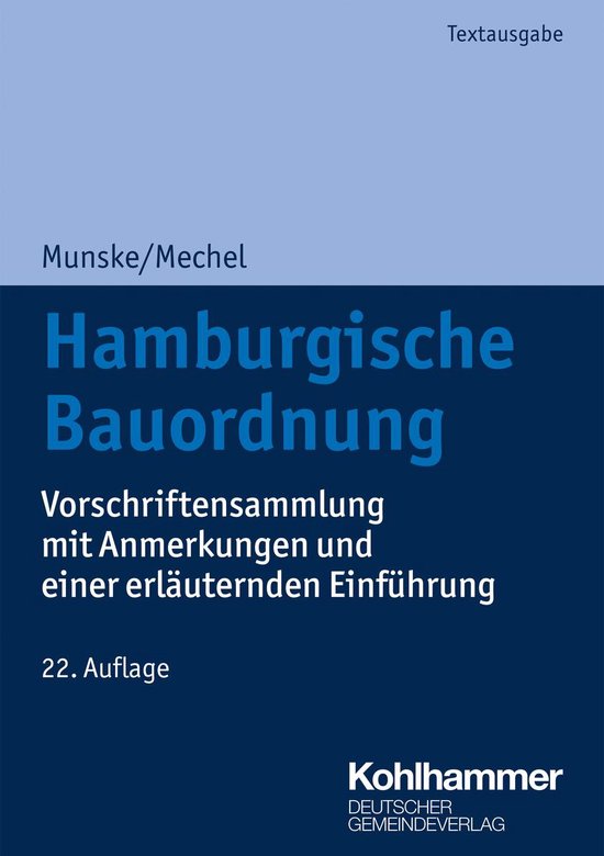 Hamburgische Bauordnung - cover