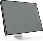 kwmobile hoes geschikt voor 27-28" Monitor - Beschermhoes voor PC-monitor in grijs - Beeldscherm cover
