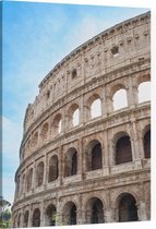 De bogen van het imposante Colosseum in Rome - Foto op Canvas - 75 x 100 cm