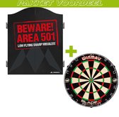 Dartkabinet Voordeelpakket+Mission Beware 501+Blade 5+Exclusief verlichting