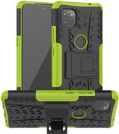 Rugged Kickstand Back Cover - Motorola Moto G 5G Hoesje - Groen