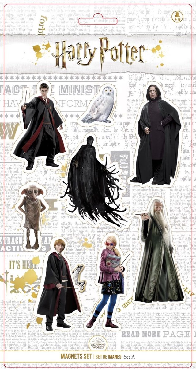 SD Toys Harry Potter Koelkastmagneet Characters Set van 8 Multicolours