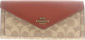 Coach Large Soft Coated Canvas And Coloblock Wallet