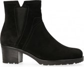 Gabor  - Korte Laars Met Hak Suede - Black - 41