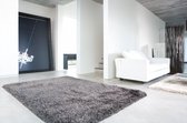 Osta Carpets - Hoogpolig | Effen | Vloerkleed | Grijs | Geluiddempend | Trendy | Zacht | Kindvriendelijk | 240 x 340