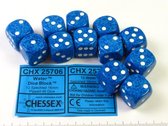 Chessex Water Speckled D6 16mm Dobbelsteen Set (12 stuks)