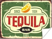 Poster Tequila - Vintage - Reclamebord - 80x60 cm