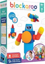 Blockaroo Robot Foam Blokken junior rubber - 10 onderdelen - Magnetisch speelgoed - Badspeelgoed