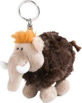 sleutelhanger Mammoth¬†junior 10 cm pluche bruin/beige