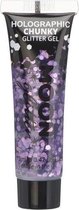 chunky glittergel holographic paars 12ml