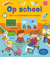 Deltas- Kleur-en stickerboek met woordjes- Op school (3-5 j.)- Multi Colour