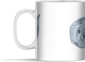 Mok - Walvis - Grijs - Pastel - 350 ml - Beker