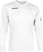 Patrick Pat105 Voetbalshirt Lange Mouw Heren - Wit | Maat: XL