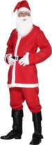 Compleet Kerstmanpak met baard en muts | Verkleedkleding maat M