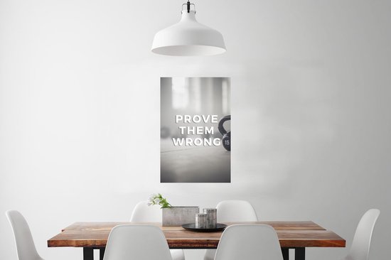Poster Spreuken - 'Prove them wrong' - Quotes - Sport - 60x90 cm