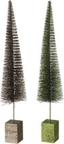 Boltze Home Kerstboom glitter H60cm (1 stuk) assorti
