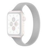 Silicagel Effen kleur krimpende geldvervangende horlogebanden uit één stuk, maat: XL 162x14 mm voor Apple Watch Series 6 & SE & 5 & 4 44 mm / 3 & 2 & 1 42 mm (lichtgrijs)