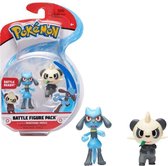 Pokémon - Pak 2 figuren - Pancham & Riolu