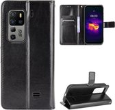 Voor Ulefone Armor 11 5G/11T 5G Crazy Horse Textuur Horizontale Flip Lederen Case met Houder & Kaartsleuven & Lanyard (Zwart)