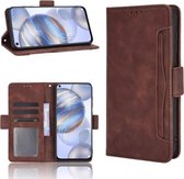 Voor Oukitel C21/C21 Pro Huid Voelen Kalf Patroon Horizontale Flip Lederen Case met Houder & Kaartsleuven & Fotolijst (Bruin)