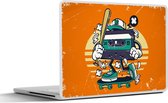 Laptop sticker - 13.3 inch - Cassette - Skateboard - Vintage - 31x22,5cm - Laptopstickers - Laptop skin - Cover