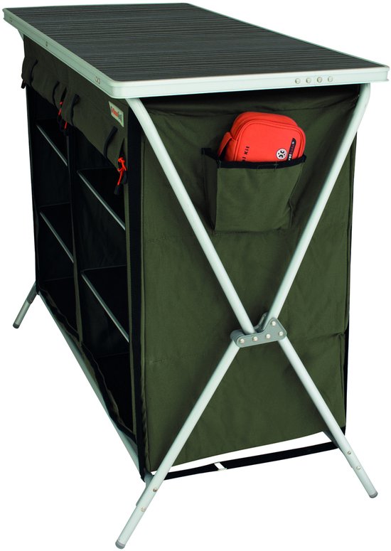 Eurotrail Campingkast Brocas 110 X 52 X 90 Cm Aluminium Antraciet van Eurotrail — afbeelding 5