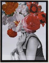 Schilderij DKD Home Decor Woman Flower (64 x 3 x 84 cm)