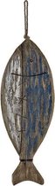 Decoratieve figuren DKD Home Decor Hout Vis (20 x 5 x 57 cm)