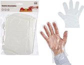 Handschoenen Transparant Plastic (100 Onderdelen)