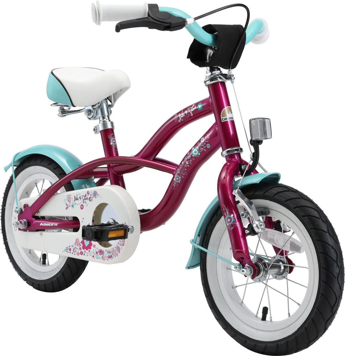 Bikestar 12 inch Cruiser kinderfiets lila