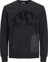 Jack & Jones Trui Jcocoal Sweat Crew Neck Ln 12193017 Black Mannen Maat - M
