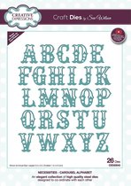 Creative Expressions Stans - Alfabet in carrousel stijl - Set van 26