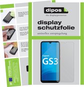 dipos I 2x Beschermfolie mat compatibel met Gigaset GS3 Folie screen-protector (expres kleiner dan het glas omdat het gebogen is)