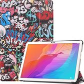 Huawei MatePad T 10S (10.1 Inch) Hoes - Tri-Fold Book Case - Graffiti