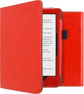 Hoesje geschikt voor Kobo Clara HD E-reader - iMoshion Vegan Leather Bookcase - Rood