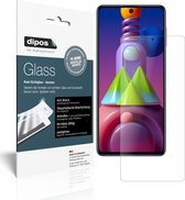 dipos I 2x Pantserfolie mat compatibel met Samsung Galaxy M51 Beschermfolie 9H screen-protector (expres kleiner dan het glas omdat het gebogen is)