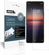 dipos I 2x Pantserfolie mat compatibel met Sony Xperia 1 II Beschermfolie 9H screen-protector (expres kleiner dan het glas omdat het gebogen is)