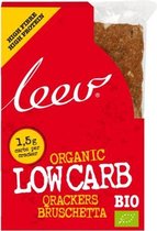 Leev Bio | Low Carb Qrackers | Bruschetta | 1 x 80 gram  | Snel afvallen zonder poespas!
