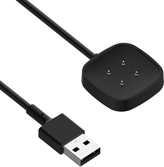 YONO Fitbit Versa 3 / 4 / Sense Oplaadkabel - USB Oplader - Zwart | bol.com