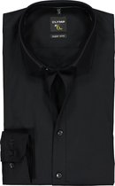 OLYMP No. Six super slim fit overhemd - zwart - Strijkvriendelijk - Boordmaat: 41