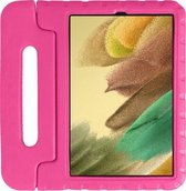 Kinder Tablethoes met Handvat Roze Geschikt voor Samsung Galaxy Tab A7 Lite - Tablethoes Kindvriendelijk - Beschermhoes voor Kinderen - Shockproof - met Standaard - Tegen Vallen