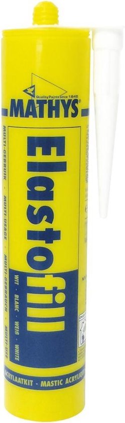 Mastic acrylique Elastofill blanc 310 ml Duopack MATHYS